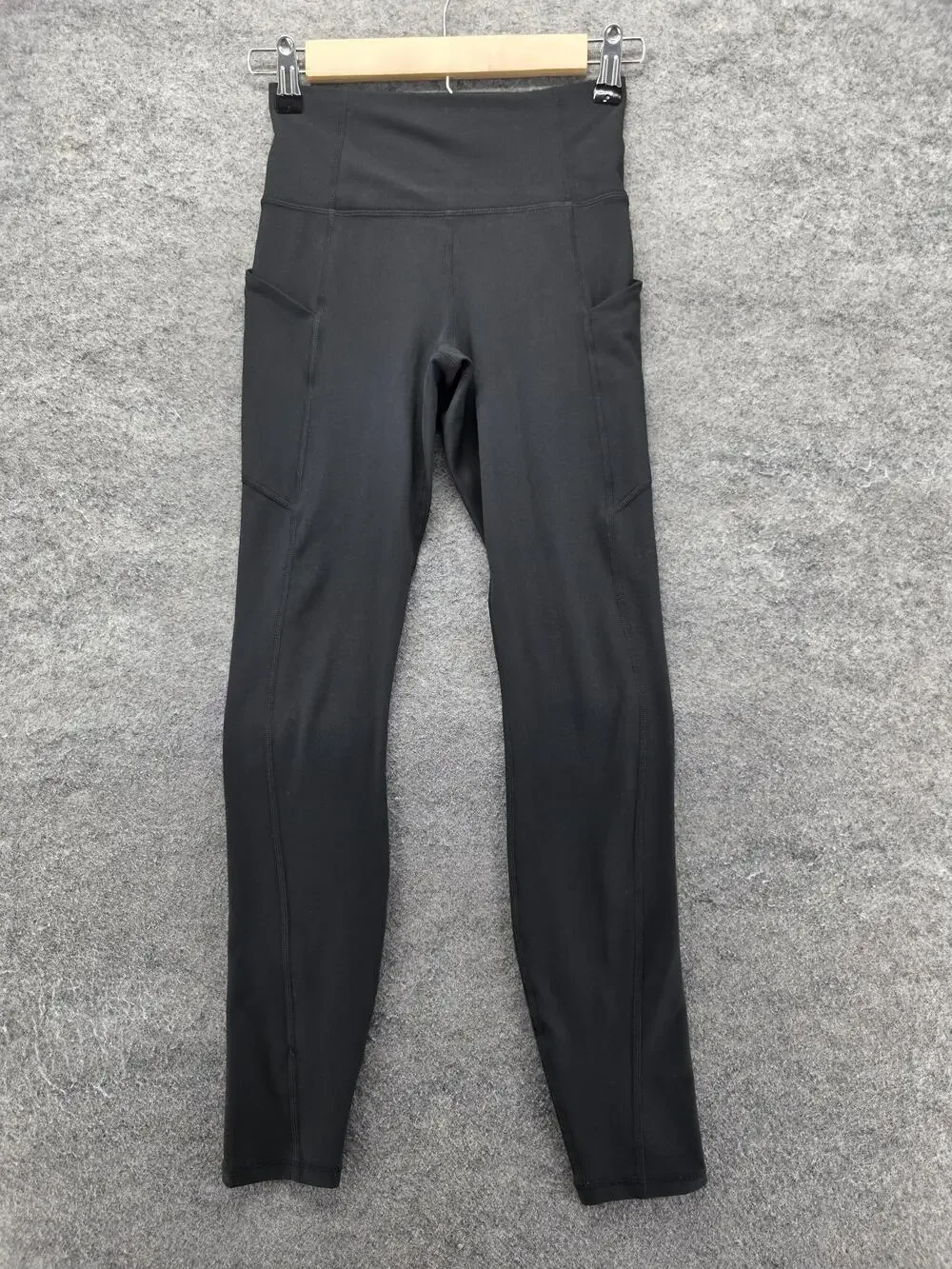 Fabletics Leggings Womens XS Black Ankle PureLuxe Pockets Waist 26 Inseam
